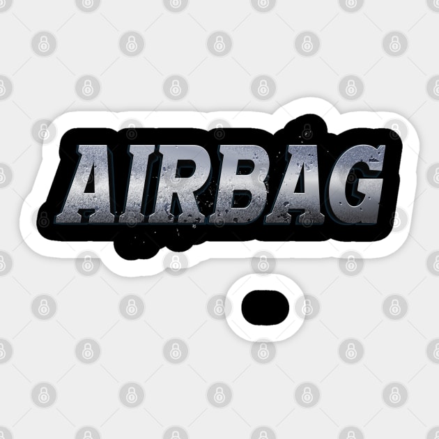 AIRBAG(RADIOHEAD) Sticker by QinoDesign